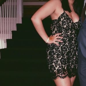 Black Lace Formal Dress